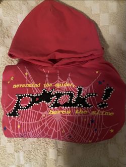 Pink spider hoodie