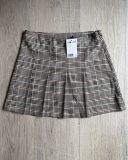 Plaid Pleated Mini Skirt Size 2