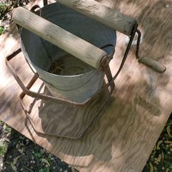 Vintage map bucket