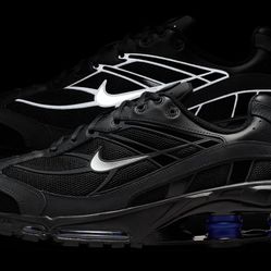 Nike Shox Ride 2 Black Deep Royal Reflective Og Retro Men’s Size 11.5 New