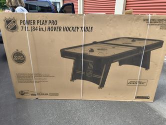 NHL Power Play Pro 84" Indoor Air Hockey Table with Overhead Projection LED