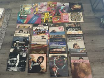 54 1970s 80s Vintage Vinyl Records Lot 