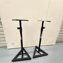 Proline Adjustable Studio Monitor Stand - Pair Black