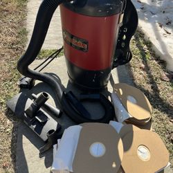 Sanitaire backpack vacuum cleaner,