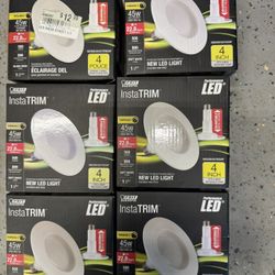 New Feit Electric InstaTrim LED 45watt Lights. $25 Takes All Six. Must Pickup