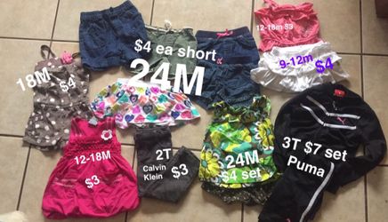 Variety of baby/toddler clothes