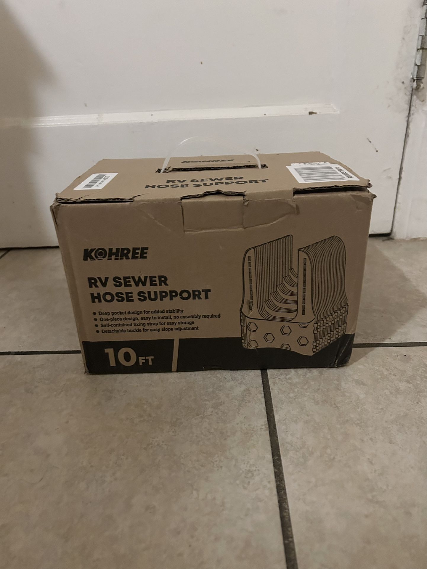 Kohree 10FT Camper Sewer Hose Bracket – Compact, Foldable, Durable