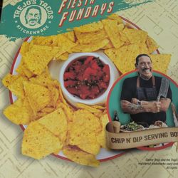 Trejo's Tacos Kitchenware Chip n' Dip Serving Bowl Brand New 