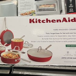 Kitchenaid 12 Piece Ceramic Cookware Set