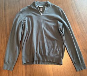 H & M Men's Quarter-Zip Pullover Sweater