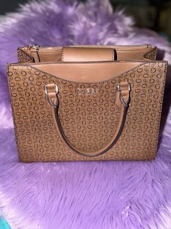 Guess Los Angeles Brown Logo Tote Bag