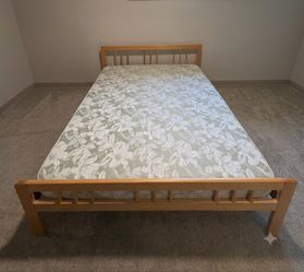 Queen Bed Frame + Mattress