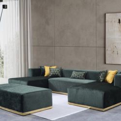 Elena Double Chaise Sectional (No Ottoman)