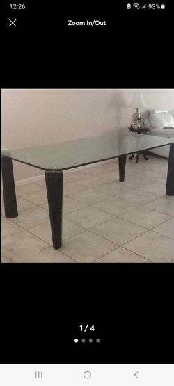 Glass Dining Table 78inx40in.
