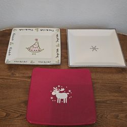 3 Christmas Plates
