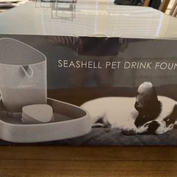 SEASHELL PET DRINKING FOUNTAIN, Dog, Cat