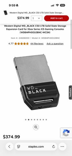 WD_BLACK C50 1TB Xbox Expansion Card