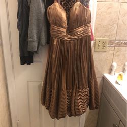 Bronze dress Halter Top Dress