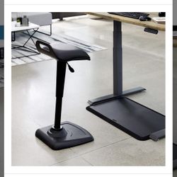 Vari Active Seat – Ergonomic Wobble Stool for Standing Desks - Black 