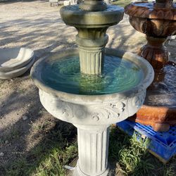 2 Tier Doric Fountain Concrete 