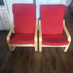 Ikea Poang armchair + Ottoman