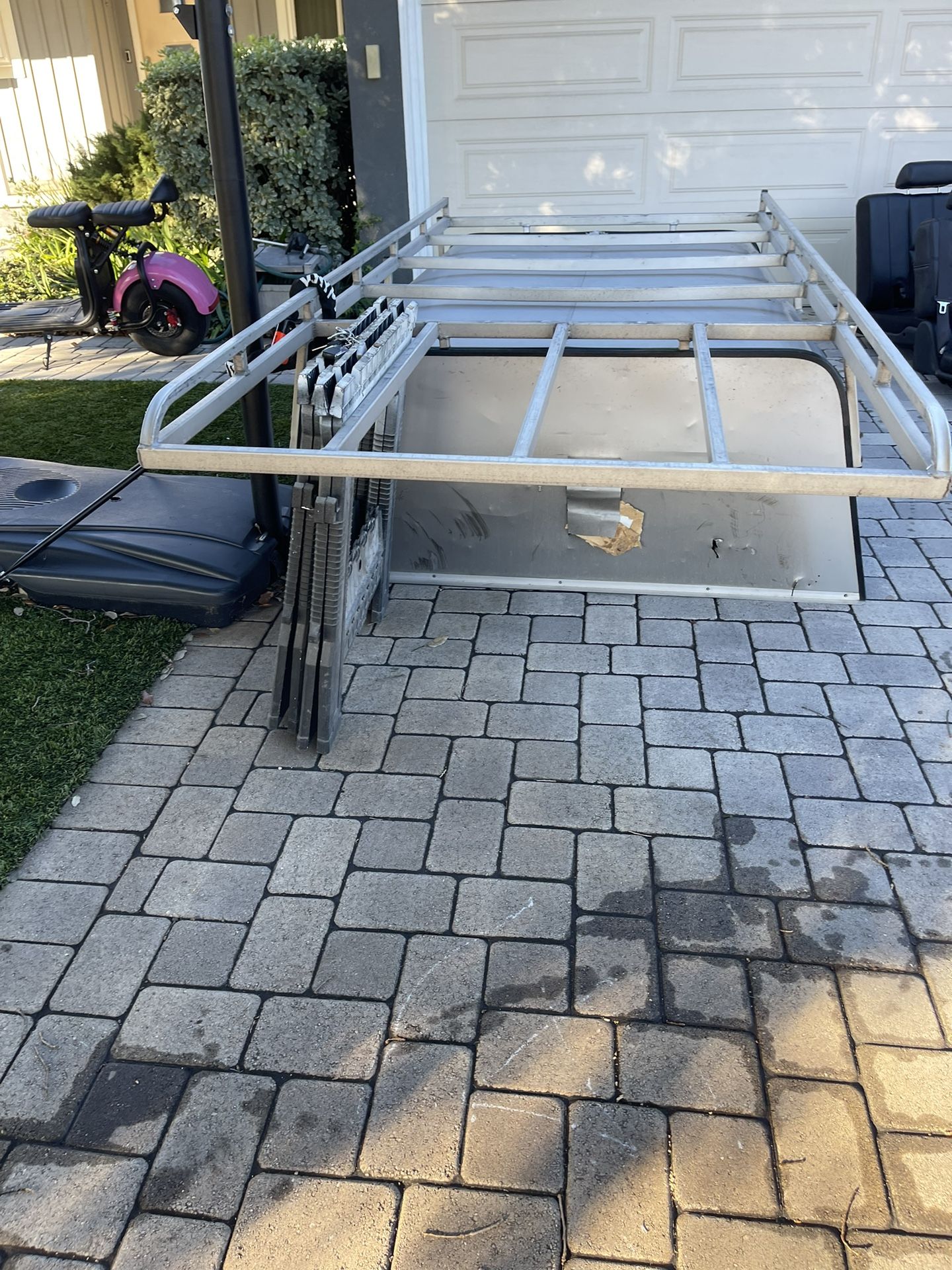 Toyota Tacoma Camper Shell And Ladder Rack Fit 6ft Truck Bed 