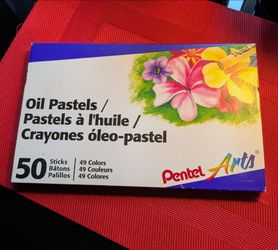 Pentel Arts multi color Oil Pastels 50-Stick Set