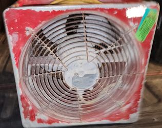 Desmoking industrial electric fan 115 Volt part No. P164SE-N with 16" Blades - H x W x D: 19.25" x 18.75" x 13" - 490 mm x 480 mm x 330 mm. Works grea