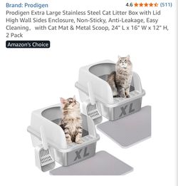 2 Pack Cat Litter box