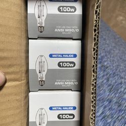 3 Pack 100watt Metal Halide Light Bulbs