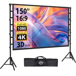Outdoor Projector Screen with Stand