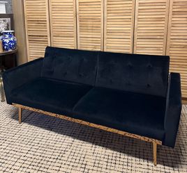Velvet Futon Sofa Bed