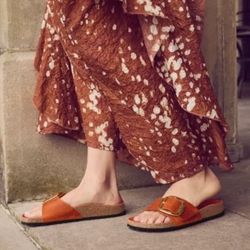 BIRKENSTOCK. Madrid Big Buckle Oiled Leather Sandals NWT