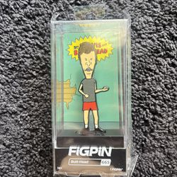 FiGPiN 3" Enamel Collectible Pin 2021 MTV BUTT-HEAD w/Case #665