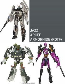Transformers 1&2 Jazz, Arcee & Armorhide