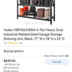 Two Heavy Duty Shelves (New $250 And Used $80)