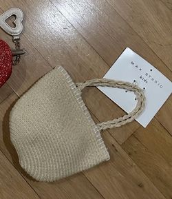 Max Studio Kids Woven Straw Tote Bag