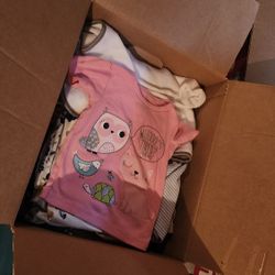 Giant Box Of Baby Girl Clothes