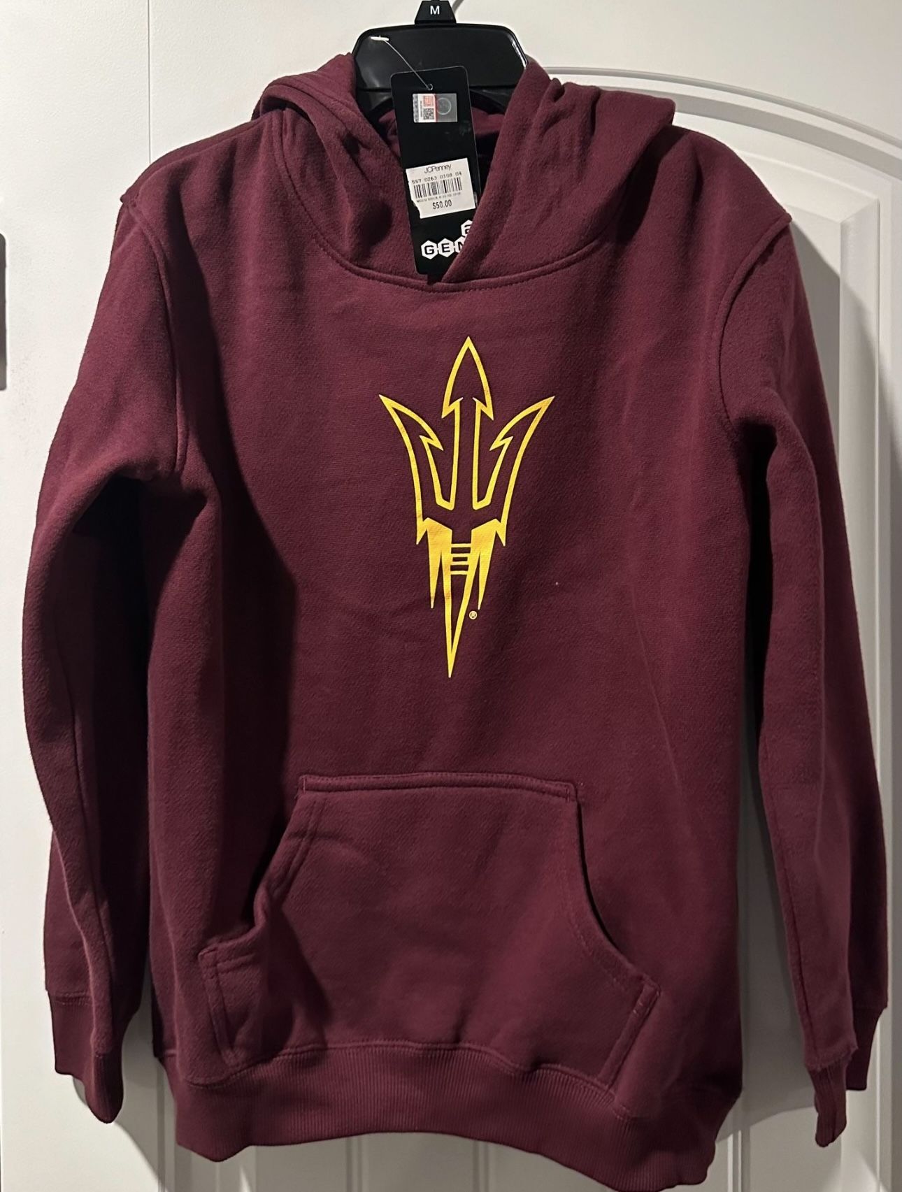 New Rally Arizona State Sun Devils Youth Maroon Primary Logo Hoodie