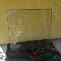 26" Square Clear Beveled Replacement Glass Table Top