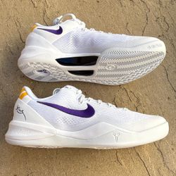New Nike Kobe Bryant 8 Protro Lakers Home Shoes Men’s 7.5, Women’s 9