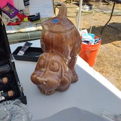 Brown Dog Cookie Jar