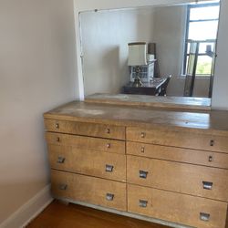 Six Drawer Dresser With Mirror