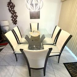 Dining table with 6 chairs
