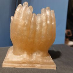 Nativity Scene In Jesus's Hands