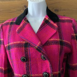 Vintage Women’s Double Breasted Blazer Size 4 Petite Lois Snyder For Dani Max Preowned 