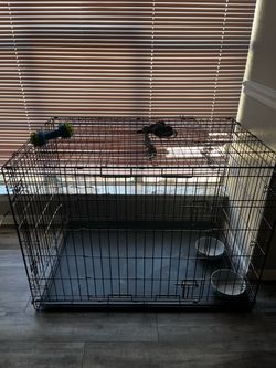 Large Wire Dog Crate with Tray