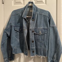Woman’s Cropped Jean Jacket