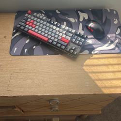 Keyboard and mouse and mouse pad
