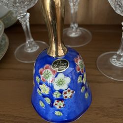 Vintage Hand Painted Porcelain Bell